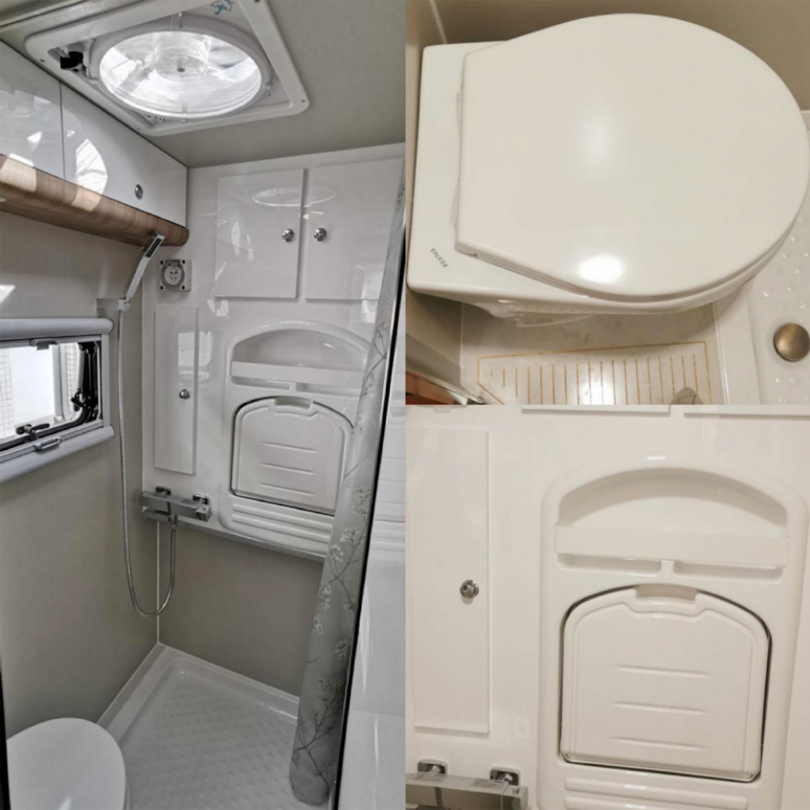 露营地专用房车干湿一体式卫生间